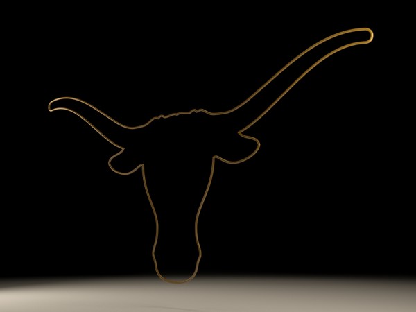 logo university texas 3d obj - University of Texas logo... by NickHester